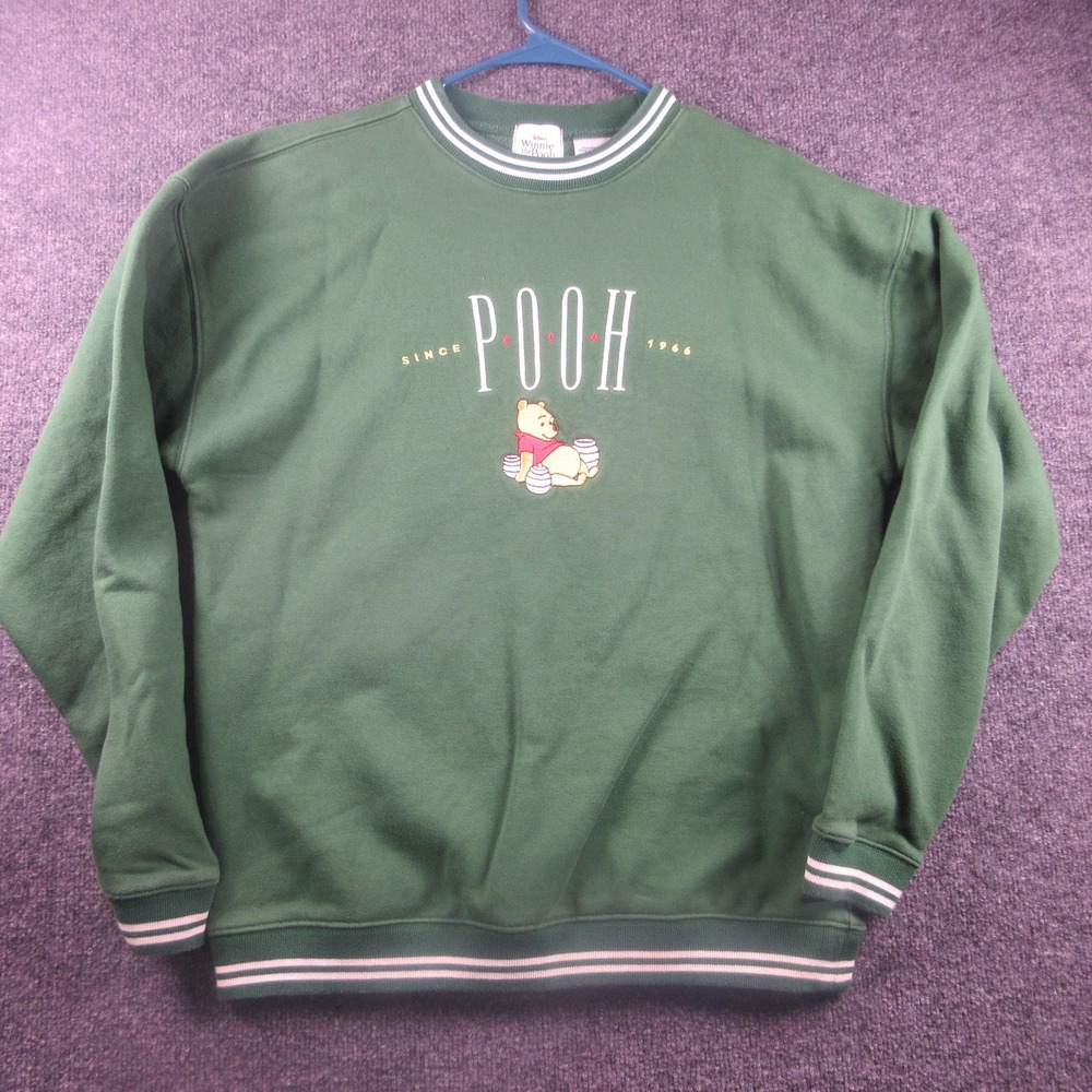Disney Pooh Green Graphic Sweatshirt
